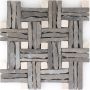 Wellker Natursteinmosaik Multiformat Slate Black Marble Beige 30x30 cm Mosaikfliesen