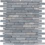 Wellker Natursteinmosaik Arauca Marmor Graphit getrommelt 30,5x30,5 cm Mosaikfliesen