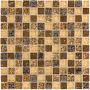 Wellker Kombimosaik Glas Naturstein Caraz Gold 30x30 cm Mosaikfliesen 8 mm