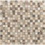 Wellker Kombimosaik Glas Naturstein Pilar Castanho 30x30 cm Mosaikfliesen 8 mm