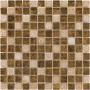 Wellker Kombimosaik Glas Naturstein Pisco Gold Reliev 30x30 cm Mosaikfliesen 8 mm