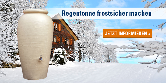 Regentonne frostsicher machen