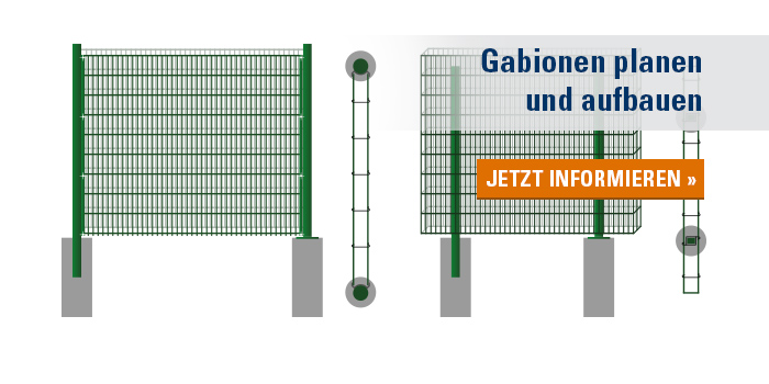 Gabionen aufbauen